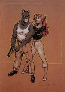 Affiche signée de Juanjo Guarnido : Blacksad, pistolet II