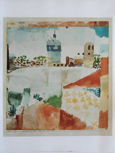 Stampa Paul Klee, Hammamet con la sua moschea, 1914