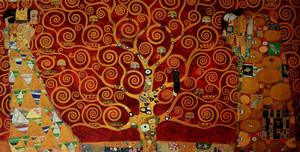 Gustav Klimt poster print, The tree of life, 1909 (red)