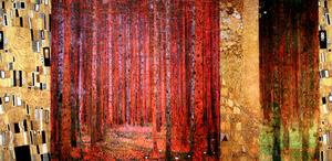 Gustav Klimt poster print, Forest Patterns II