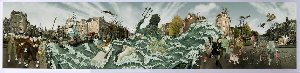 KOZYNDAN : The Flooding of the Prinsengracht, Riproduzione, Stampa d'Arte