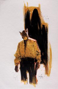 Mathieu Lauffray signed Art print, Homage to Blacksad n°2