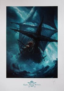 Mathieu Lauffray signed Art print, Long John Silver n°4