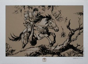 Enrico Marini : Serigrafia originale : Les Aigles de Rome : Chevauchée