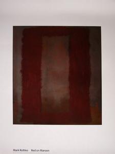 Mark Rothko poster print, Red on Maroon