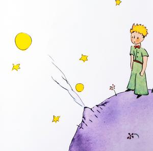 Stampa Antoine de Saint Exupéry, Little Prince, Planet