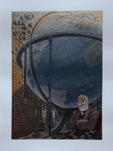 Affiche François Schuiten : Paul Otlet