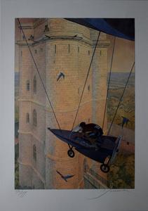 Affiche signée François Schuiten : Le Donjon