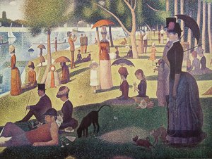 Lámina Georges Seurat, Tarde de domingo en la isla de la Grande Jatte