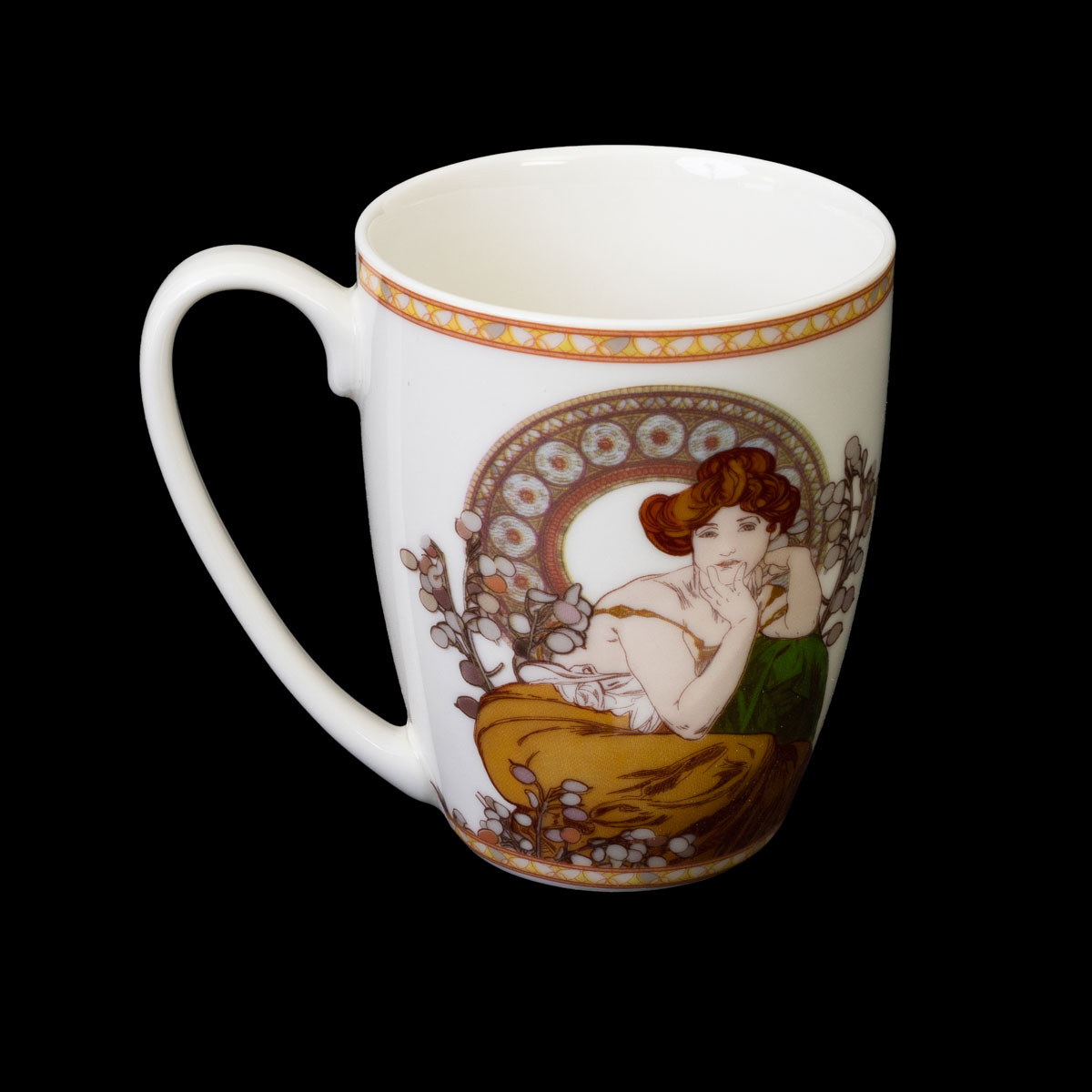 Mug Alfons Mucha, Topaze (détail 1)