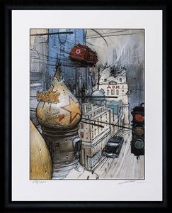 Signed Enki Bilal framed Fine Art Pigment Print : AOM