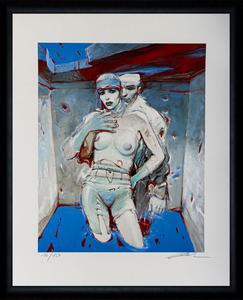 Signed Enki Bilal framed Fine Art Pigment Print : Grand Froid