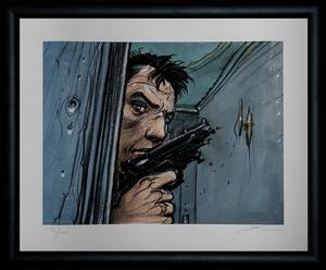 Signed Enki Bilal framed Fine Art Pigment Print : Revolver