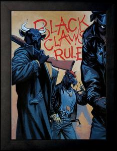 Lámina enmarcada de Juanjo Guarnido : Black claws rules