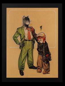 Affiche encadrée de Juanjo Guarnido : Blacksad, le briquet