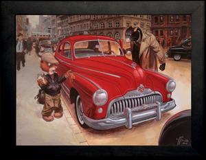 Affiche encadrée de Juanjo Guarnido : Buick rouge