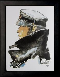 Affiche encadrée Corto Maltese de Hugo Pratt : Dedicated to Corto