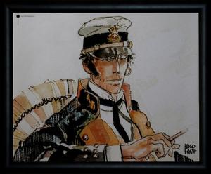 Lámina enmarcada Corto Maltese de Hugo Pratt : Les éthiopiques