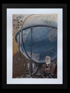 Lámina enmarcada François Schuiten : Paul Otlet