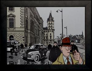 Affiche encadrée de Jacques Tardi : 1er arrondissement de Paris