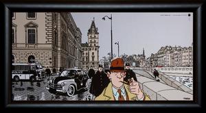 Affiche encadrée de Jacques Tardi : 1er arrondissement de Paris