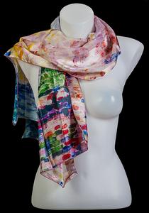 Foulard en soie Paul Signac : Nuages roses, Antibes