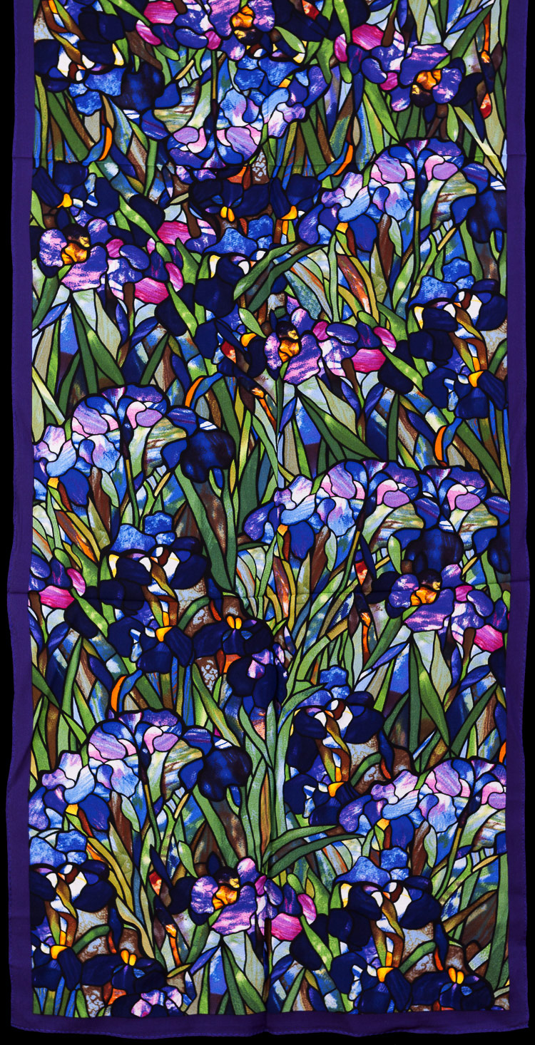 Louis C. Tiffany Scarf : Irises