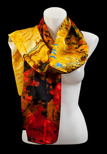  Fulares para mujer bufandas: hojas flor impresión