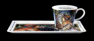 Set à café expresso Alphonse Mucha, Zodiac, (Goebel)