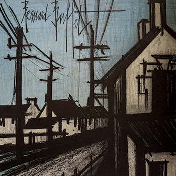 Bernard Buffet : La route du village