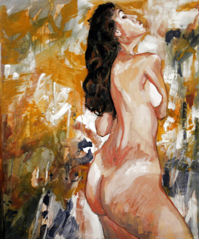 Jean-Pierre DOLLA - Naïade<br />Acrylique sur toile (145 x 175 cm)