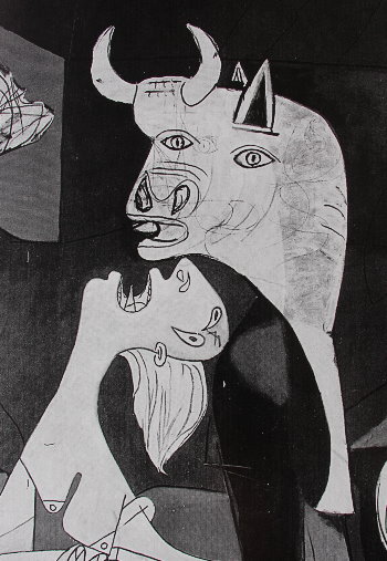 Pablo Picasso: Guernica - Dettaglio dell'opera