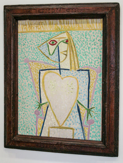 Picasso: Mujer con Busto en Forma de Corazón<br />Antibes © Passion Estampes