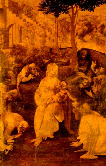 Leonard De Vinci - L'adoration des Mages