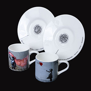 Banksy coffee sets