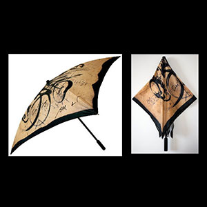 Paraguas cuadrados artísticos de Alain Bar