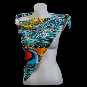 Erró Silk square scarf