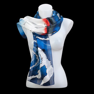 Hiroshige silk scarves