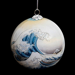 Hokusai Christmas ornaments