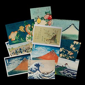 Hokusai postcards