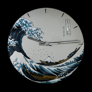 Hokusai clocks