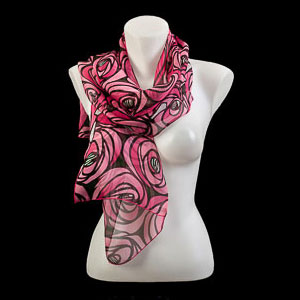 Charles Rennie Mackintosh silk scarves