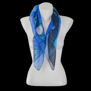 René Magritte silk squared scarves