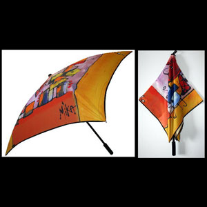 Squared artistic umbrellas by Mika