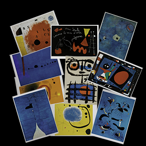Joan Miro postcards