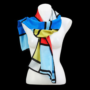 Piet Mondrian silk scarves