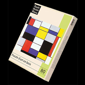 Piet Mondrian wooden puzzles