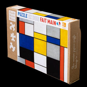 Puzzle di legno per bambini Piet Mondrian