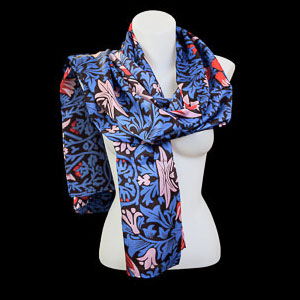 William Morris silk scarves