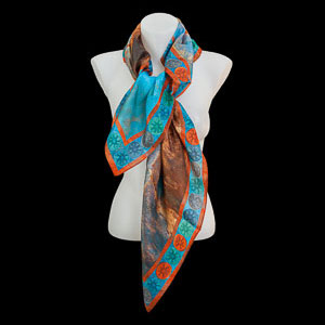 Odilon Redon silk squared scarves